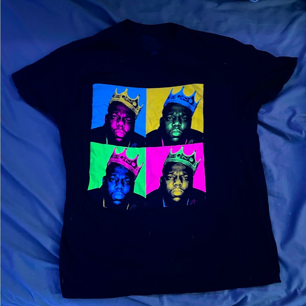 Large black mens Notorious Biggy smalls T-shirt